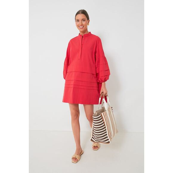 POMANDER PLACE Red Chelsea Dress Size M NWT Retail $148 Tuckernuck - Picture 5 of 7